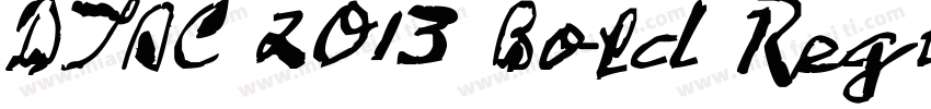 DTAC 2013 Bold Regular字体转换